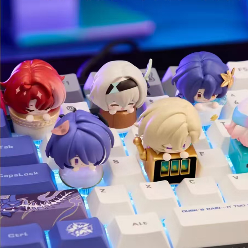 Gaming Accessories Keyboards - 재고 있음 핑거 키캡 혼카이 스타