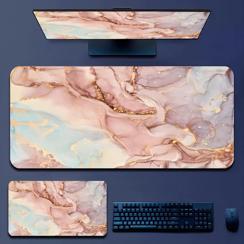 Gaming Accessories Officeworks - 대형 패션 대리석 마우스 패드 900x400