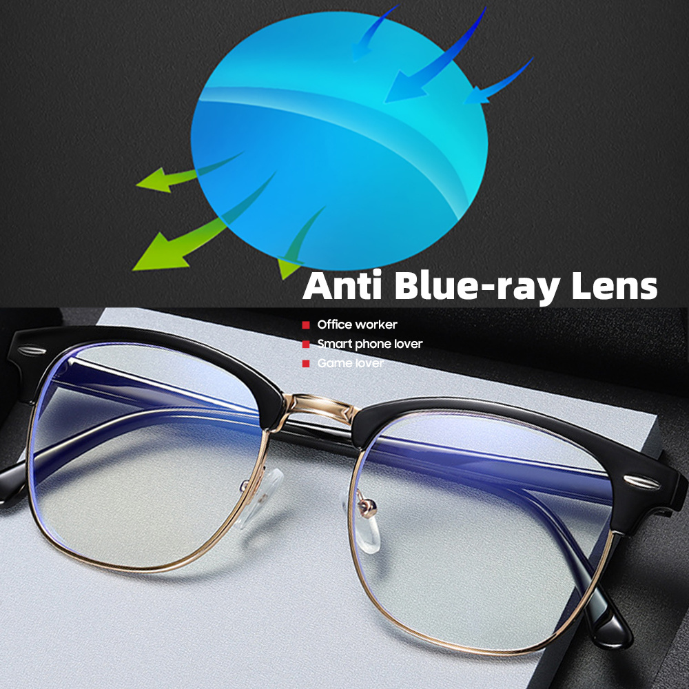 클래식 스퀘어 무테 안티 블루 라이트 차단 한국 눈 안 - Gaming Glasses Tinted 리뷰 및 가격