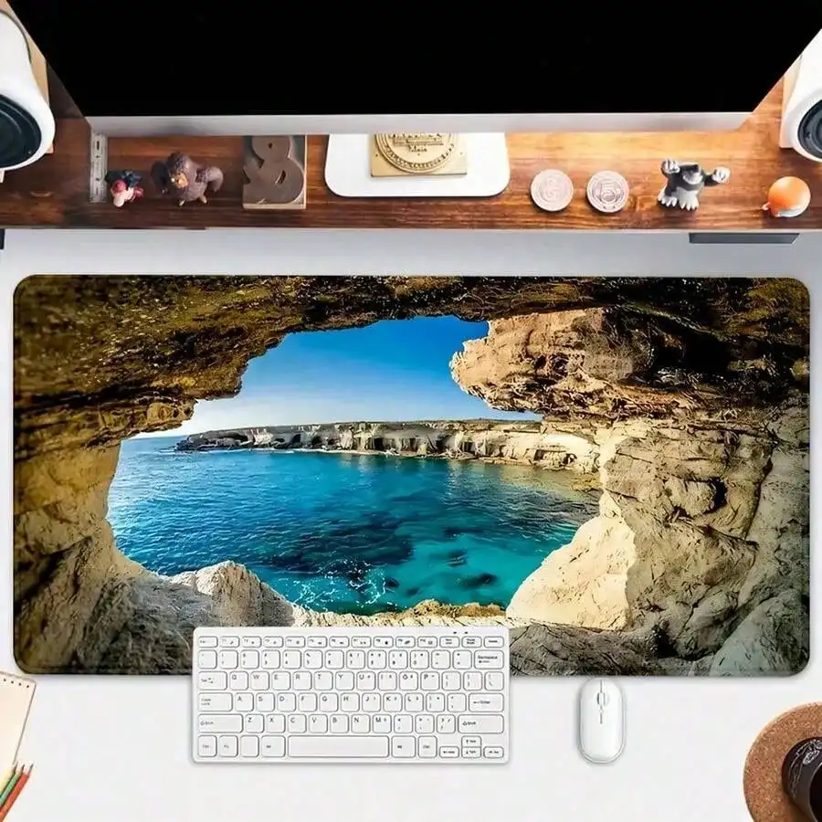 블루 오션 마우스 패드 여름 해변 데스크 패드 대형 책 - Gaming Accessories As Gifts 리뷰 및 가격