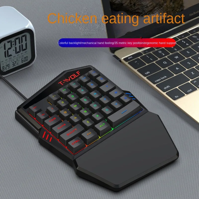 T-WOLF TF900 한 손으로 키보드 왕좌 세트 모 - Gaming Accessories Mobile 리뷰 및 가격