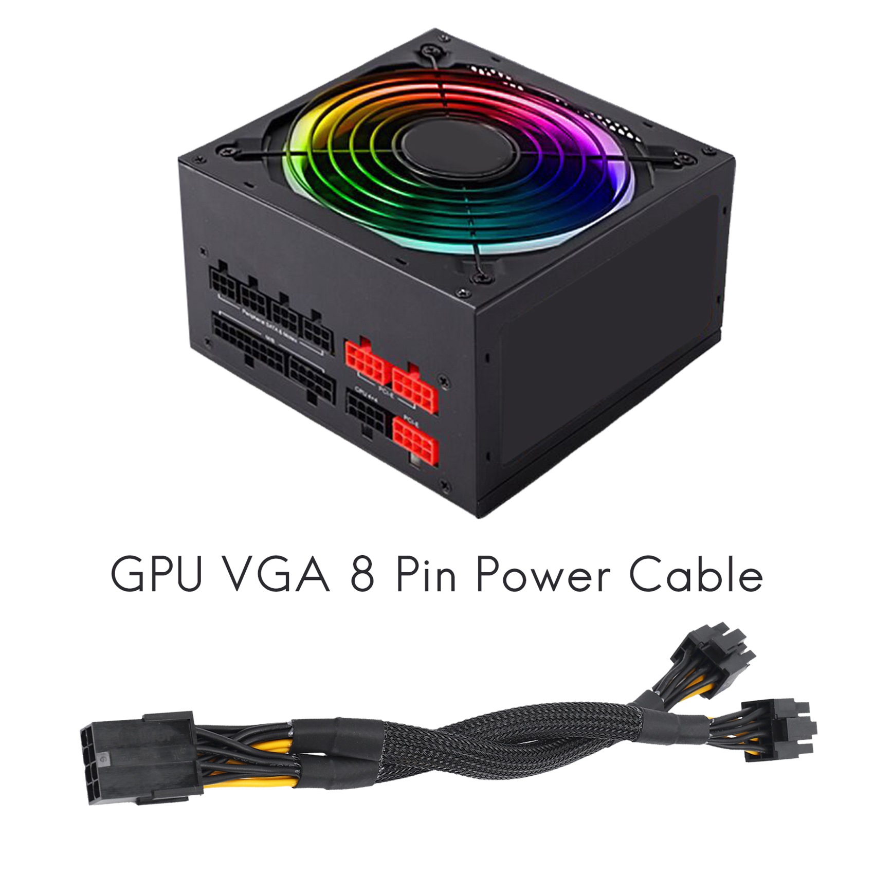 SMIEA 1PCS GPU PCIe 8핀 암-듀얼 2X - Pcie Extension Cable 리뷰 및 가격