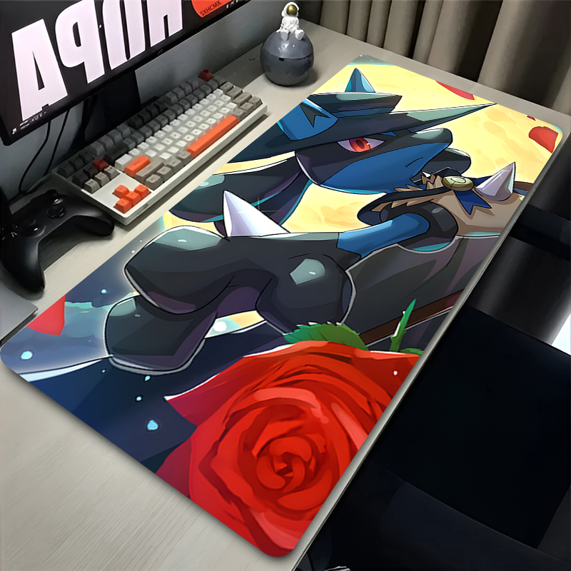 마우스 패드 멋진 애니메이션 P-포켓몬 루카리오 마우스 - Gaming Accessories Keyboards 리뷰 및 가격