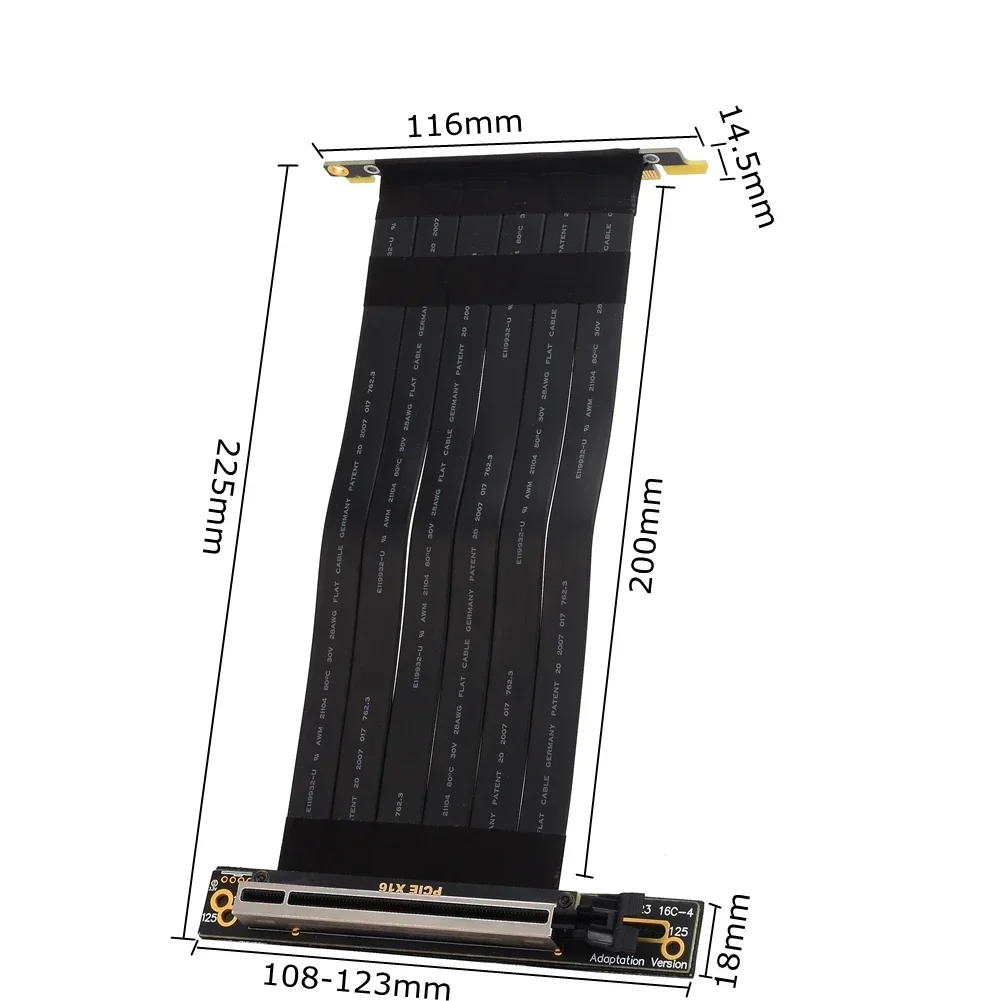 PCI 익스프레스 X4 X8 X16 - X16 라이저  - Pcie Extension Cable 리뷰 및 가격
