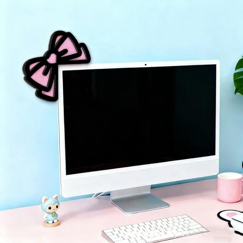 새로운 1/2Pcs 나무 Bowknot PC 액세서리  - Gaming Accessories Monitor 리뷰 및 가격