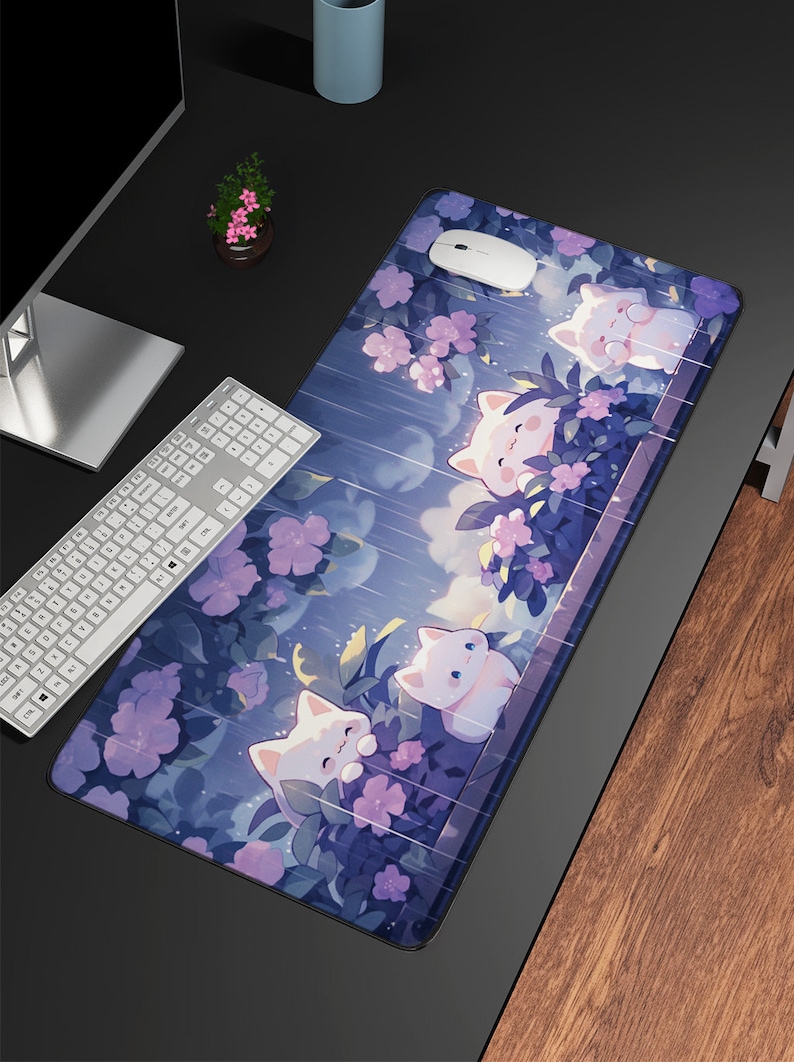 Kawaii Cats in the Rain 대형 마우스 - Gaming Accessories Officeworks 리뷰 및 가격