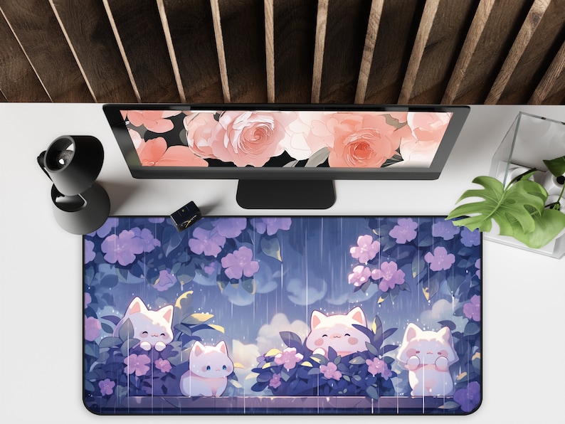 Kawaii Cats in the Rain 대형 마우스 - Gaming Accessories Officeworks 리뷰 및 가격
