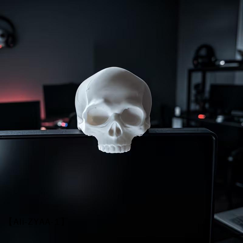 【A】해골 모양 모니터 장식, 고딕 스타일 데스크탑 장 - Gaming Accessories Monitor 리뷰 및 가격