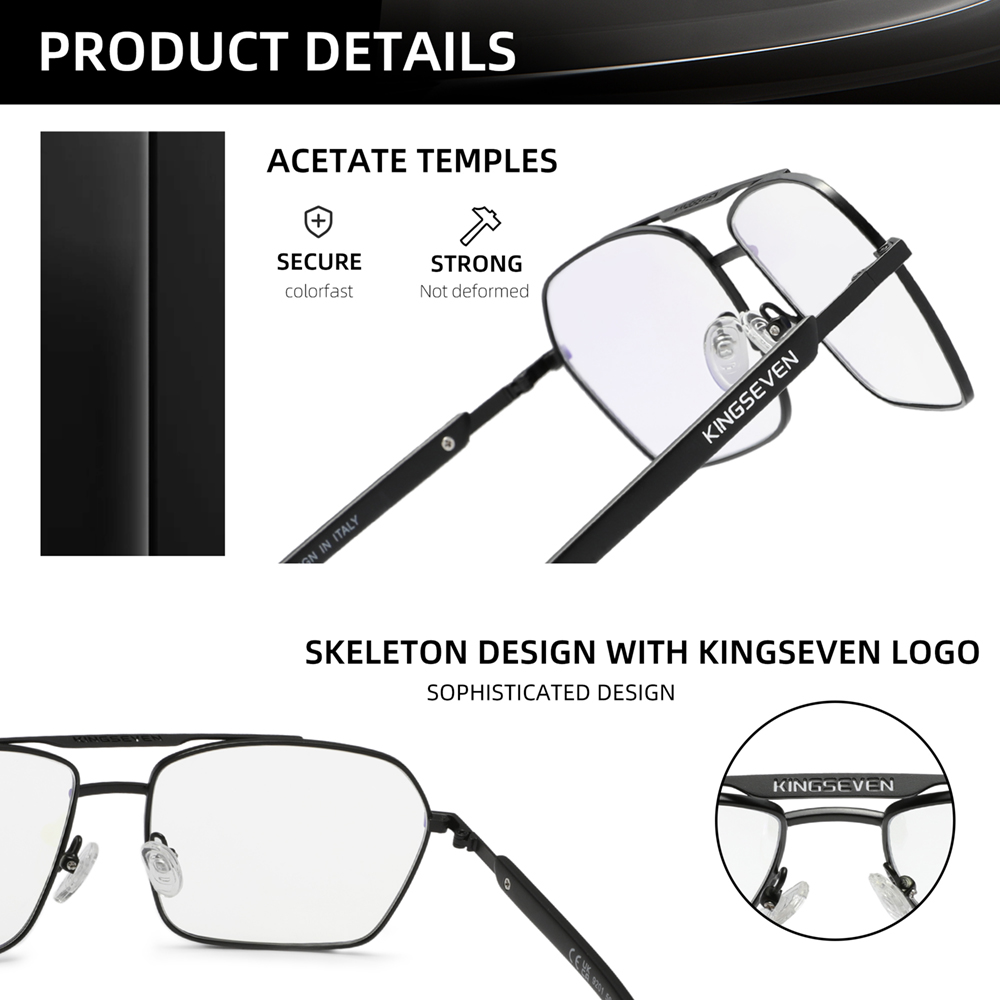 KINGSEVEN 직사각형 안티 블루 레이 안경 남성/ - Gaming Glasses Tinted 리뷰 및 가격