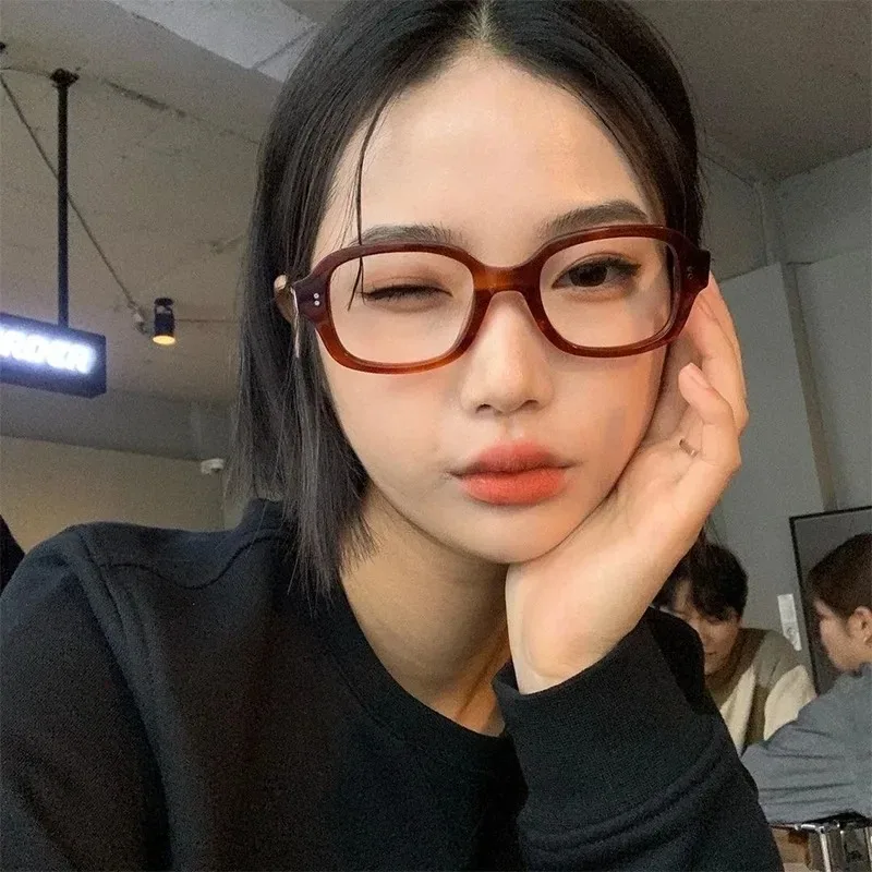 레트로 스퀘어 근시 안경 여성 레드 컴퓨터 독서 안경  - Gaming Glasses Tinted 리뷰 및 가격