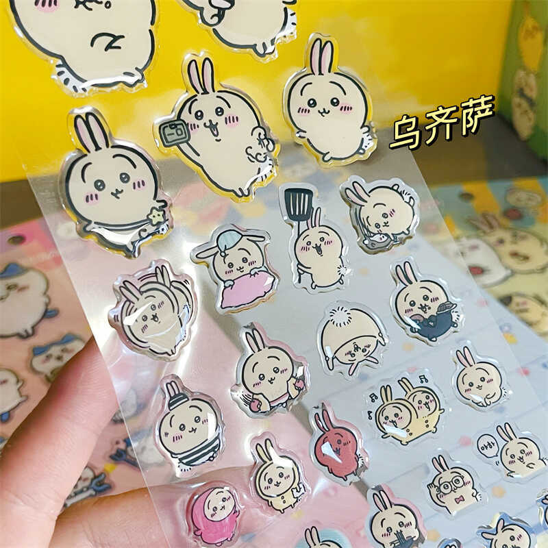 Chiikawass 스티커 Hachiware Usagi - Gaming Accessories Anime 리뷰 및 가격