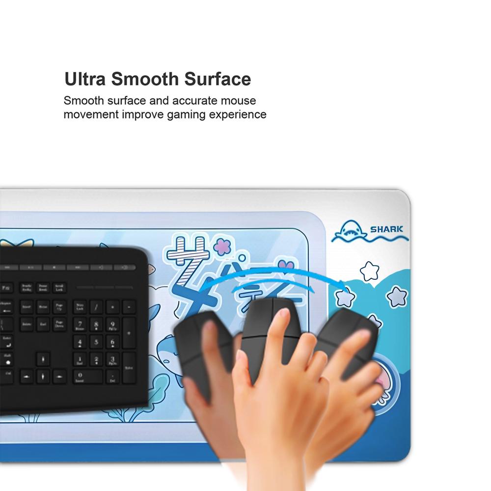 귀여운 상어 파티 마우스 패드 키보드 게임용 대형 미끄 - Gaming Accessories Officeworks 리뷰 및 가격